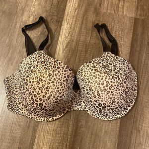 36DD leopard print Demi bra